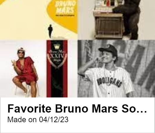 Most recent playlist